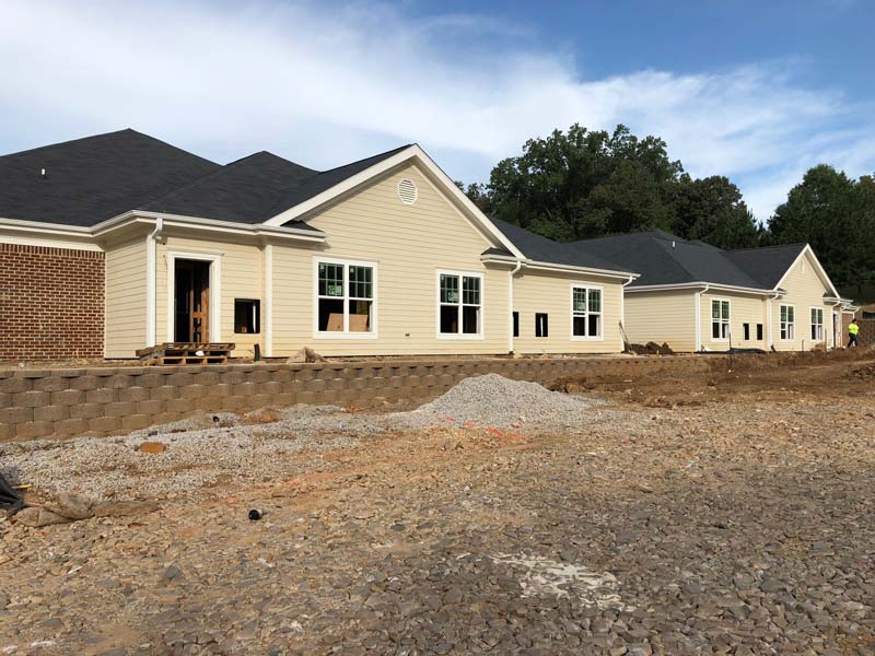 DuBose Health Center expansion under construction at The Cedars of Chapel Hill.